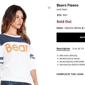 Junk food Bears Vintage Inspired Sweater